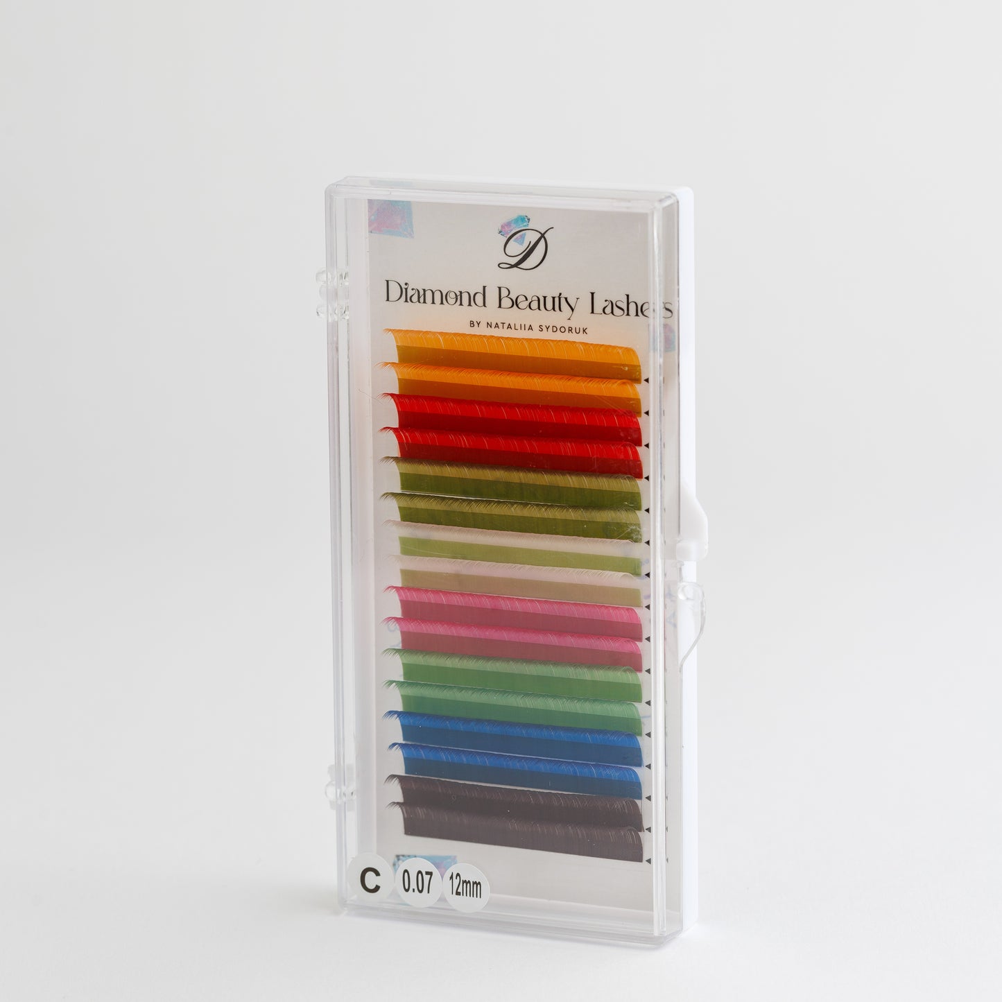 Eyelashes for extensions in various colors