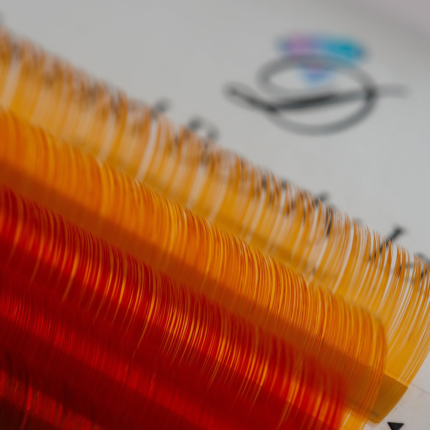 Eyelashes for extensions in various colors