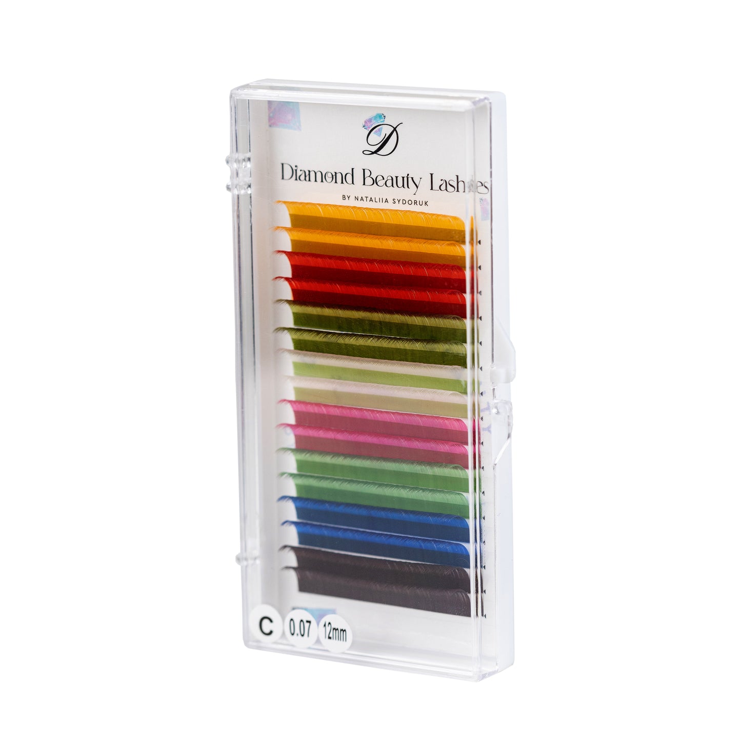 Eyelashes for extensions in various colors