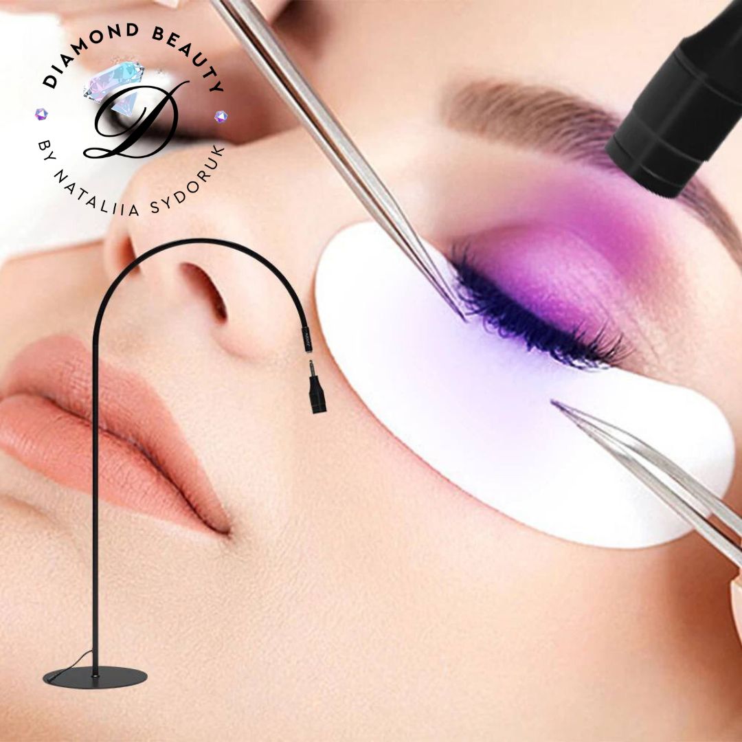 UV Lamp For Eyelash Extensions Black/White
